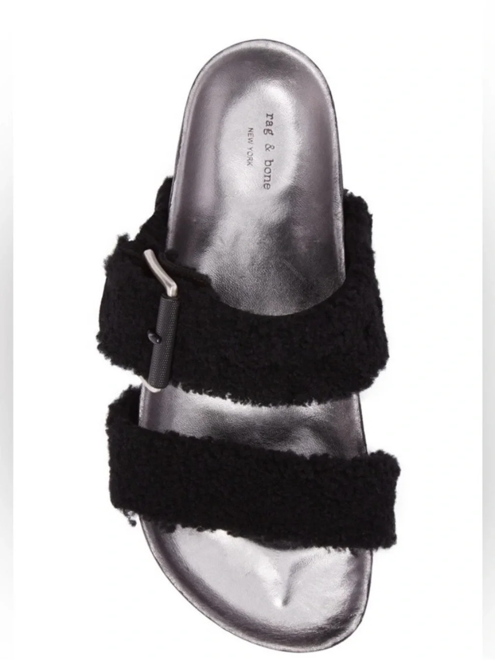 Rag & Bone Evin Shearling Boho Preppy Outdoor Luxury Platform Sandals 39/8.5-9